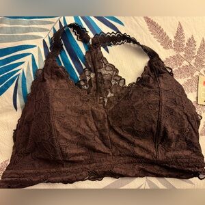 Maurices brown cross back bralette